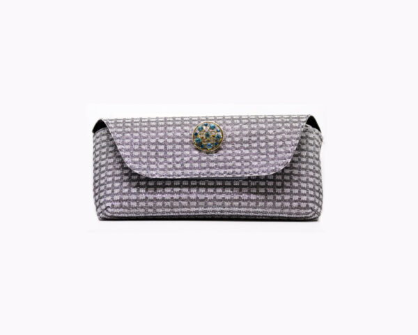 Lunari Pochette Argento Spilla Blu